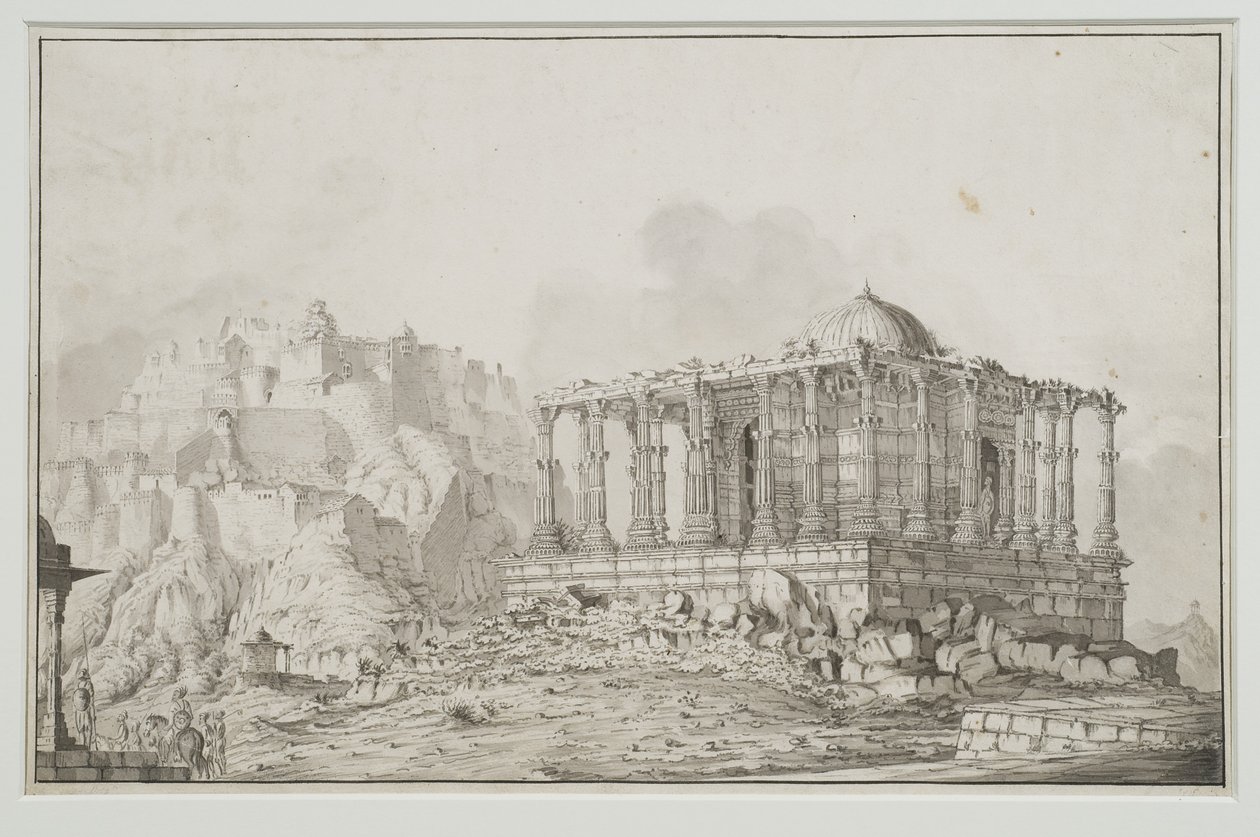 Jain Temple in the fortress of Komulmer (Kumbhalgarh) by Patrick Waugh