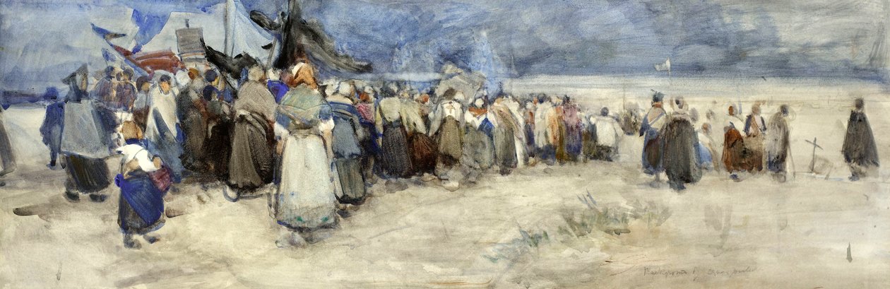 The Beach, Berck-sur-Mer, c.1900 by Patty Townsend Johnson