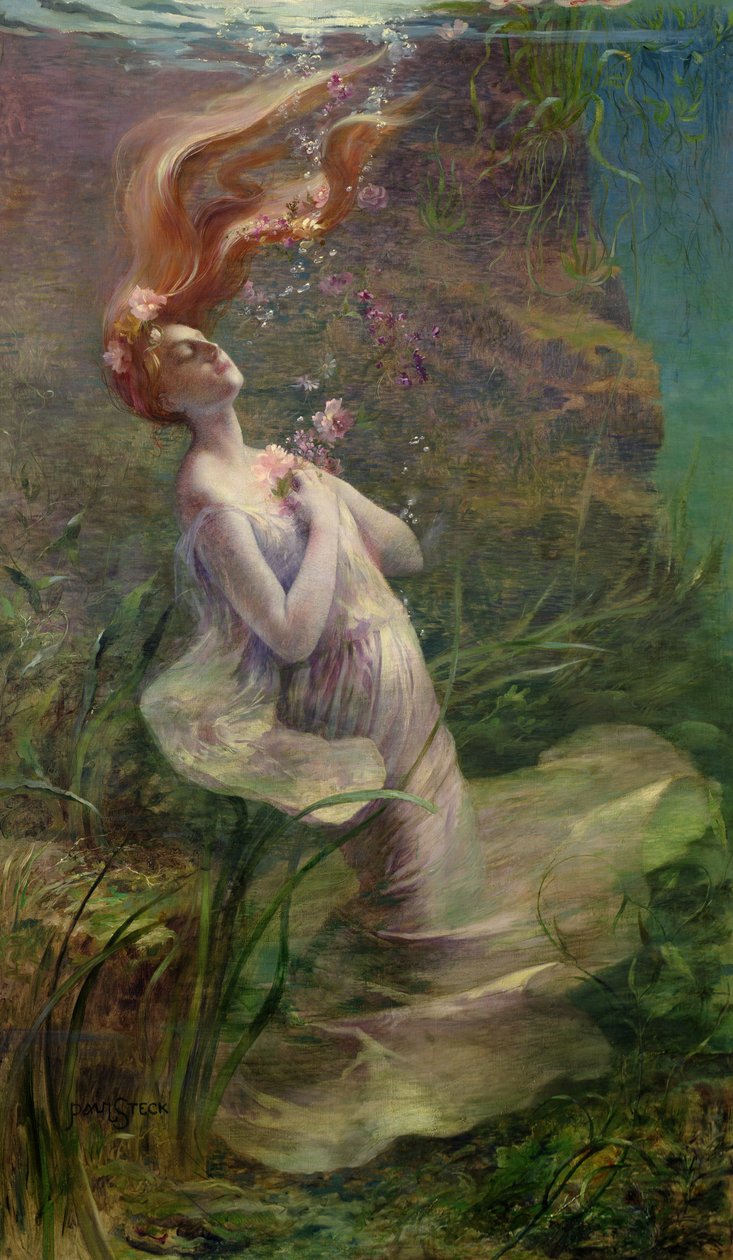 Ophelia Drowning by Paul Albert Steck