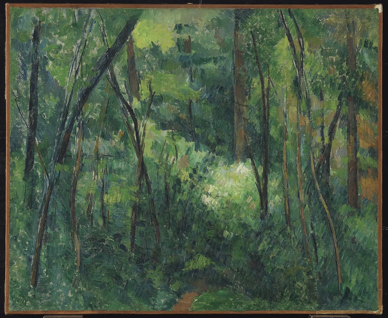 Interior of a Forest by Paul Cézanne