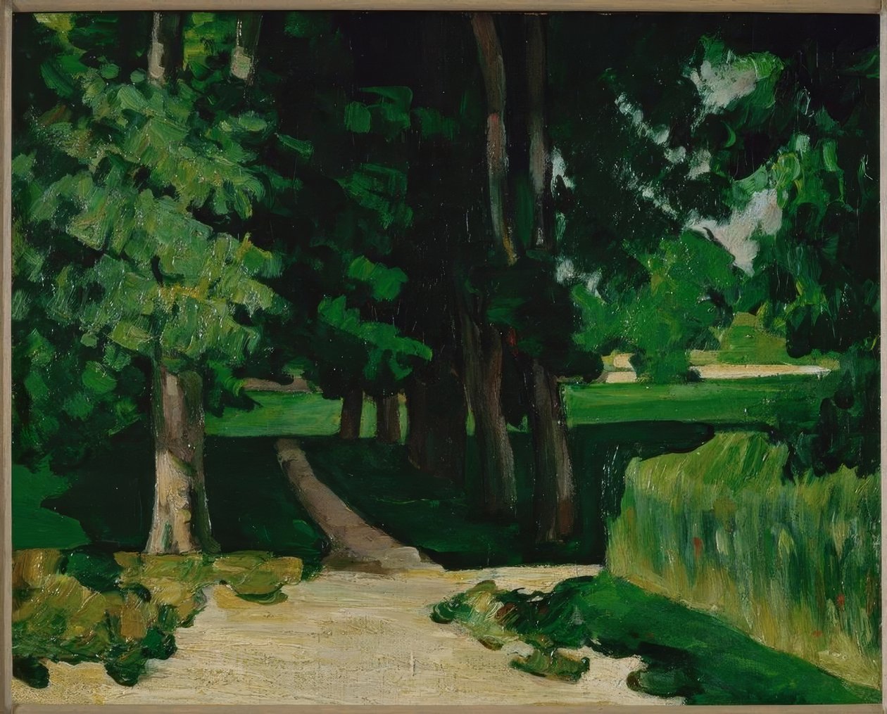 The Chestnut Alley at Jas de Bouffan by Paul Cézanne