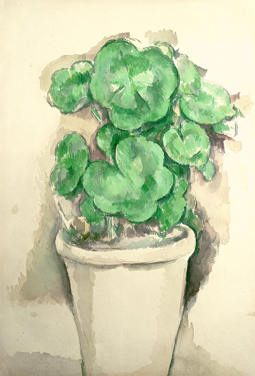 Pot of Geraniums, c.1885 by Paul Cézanne