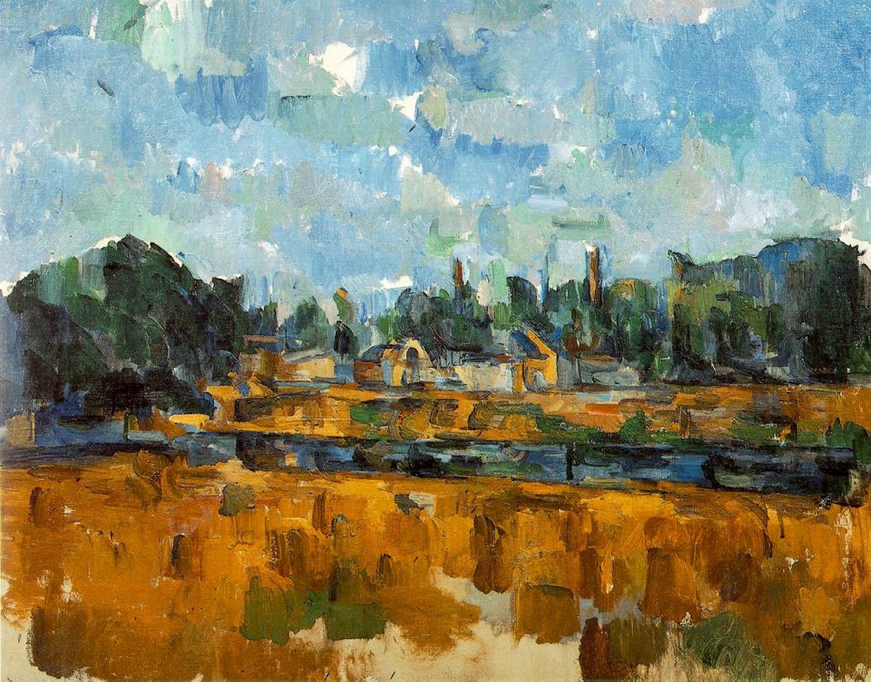 River Banks by Paul Cézanne