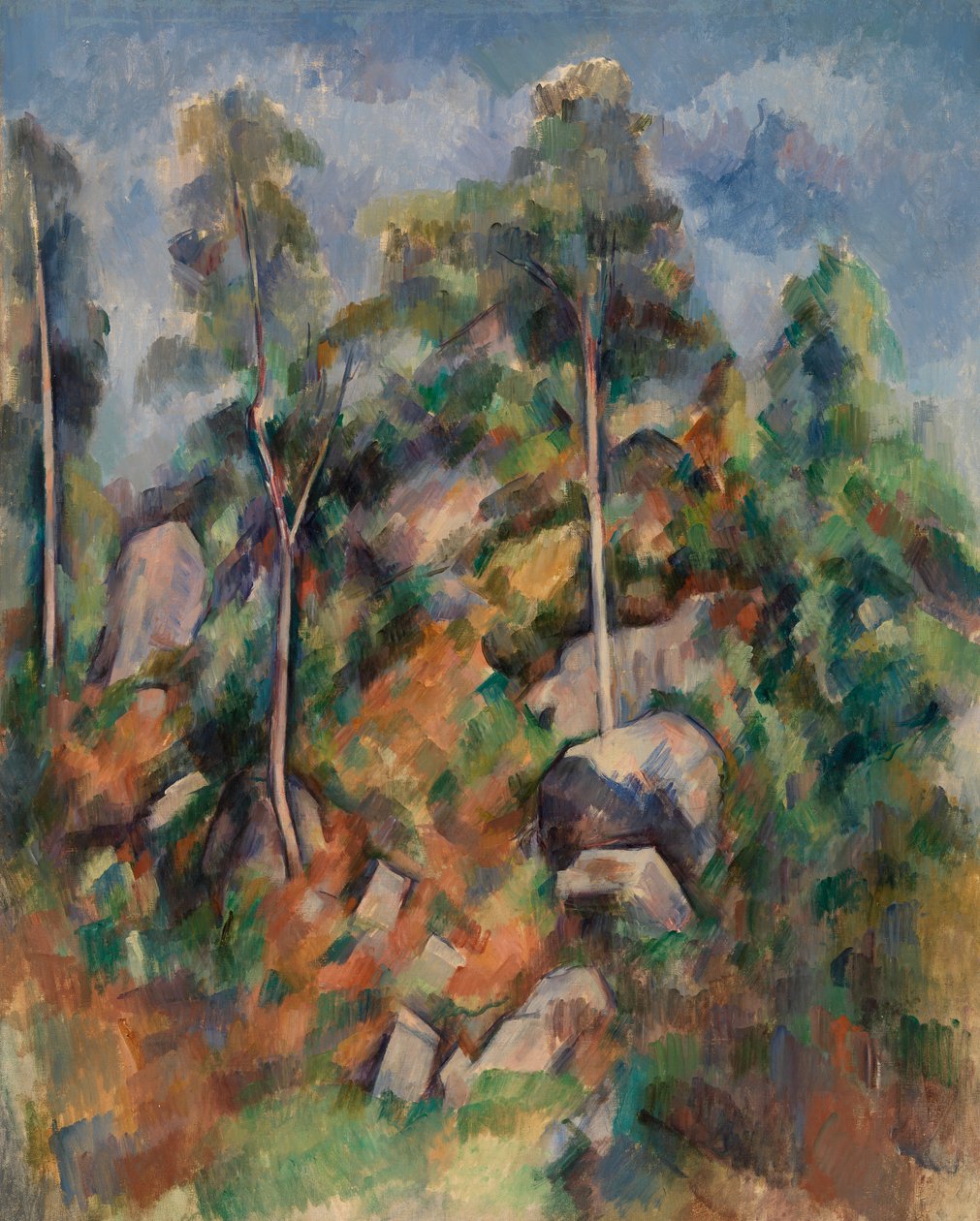 Rocks and Trees, c.1904 by Paul Cézanne