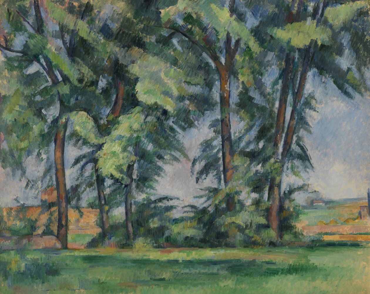 Tall Trees at the Jas de Bouffan by Paul Cézanne