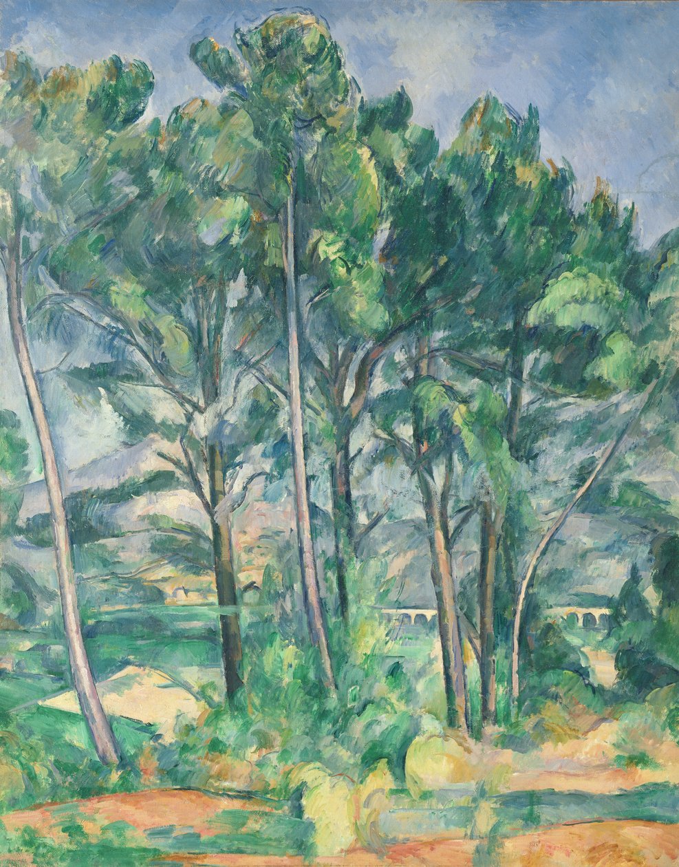 The Aqueduct (Montagne Sainte-Victoire seen through Trees) by Paul Cézanne