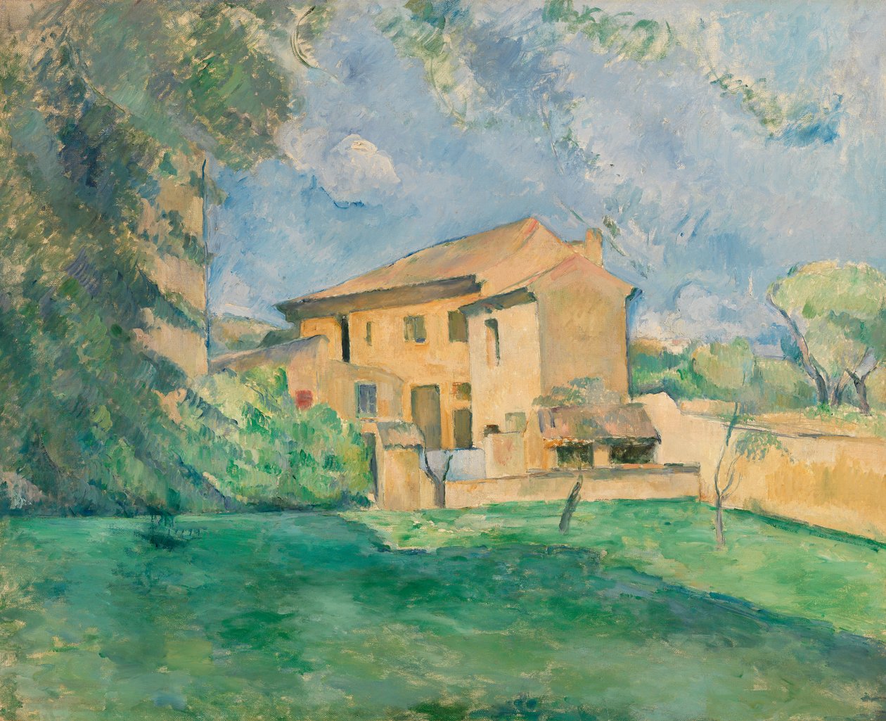 The Farm at Jas de Bouffan by Paul Cézanne