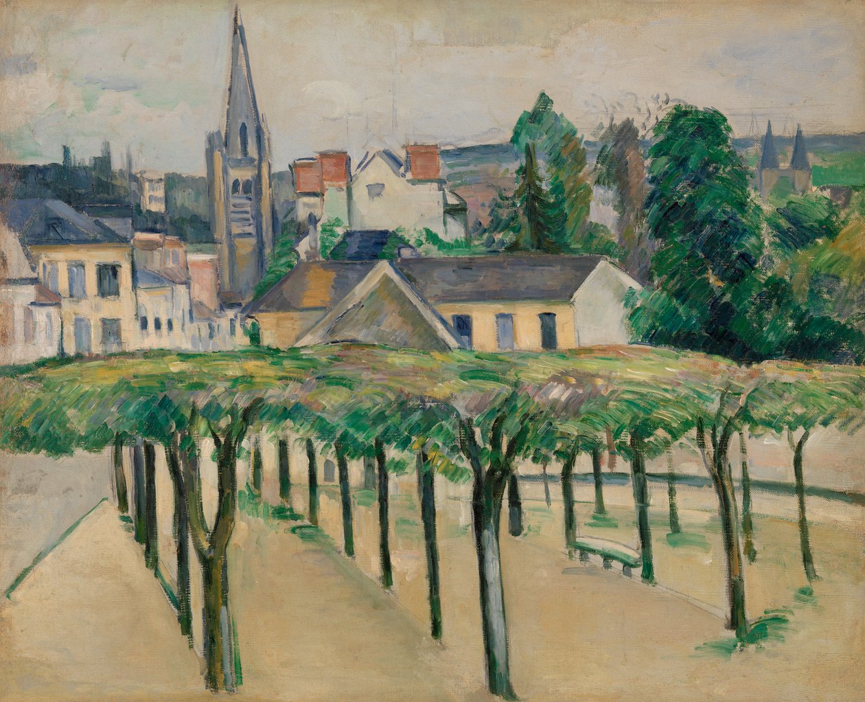 Village Square, c.1881 by Paul Cézanne