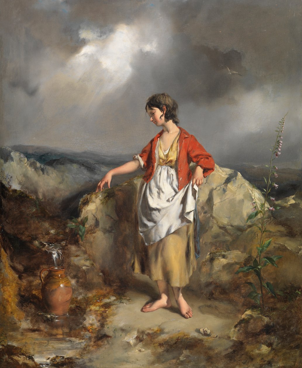 Girl with a Pitcher by Paul Falconer Poole