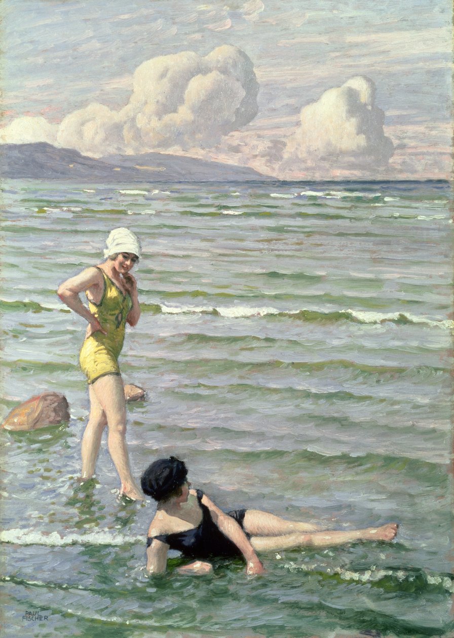 Girls Bathing by Paul Fischer