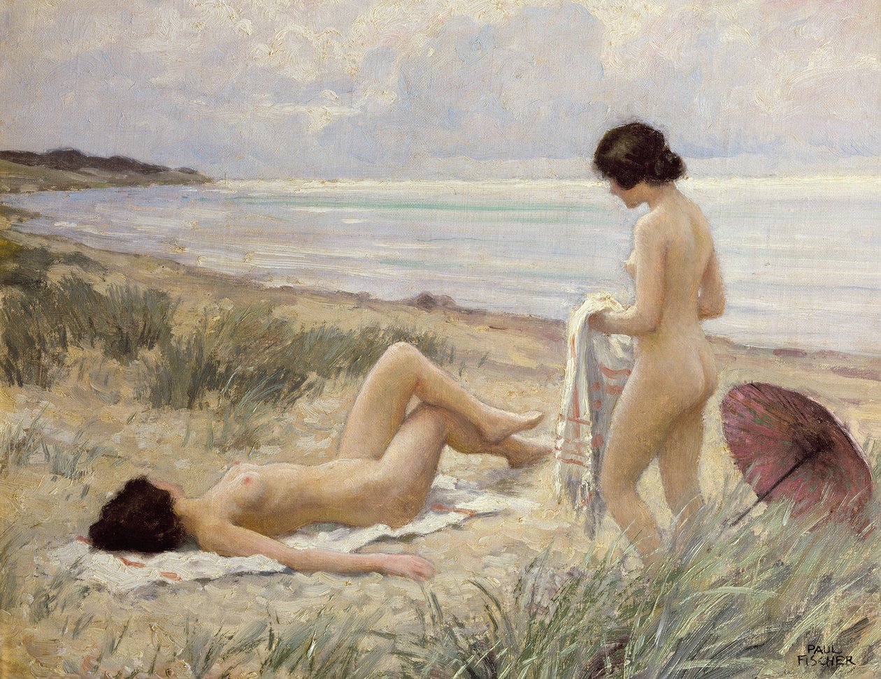 Summer on the Beach by Paul Fischer