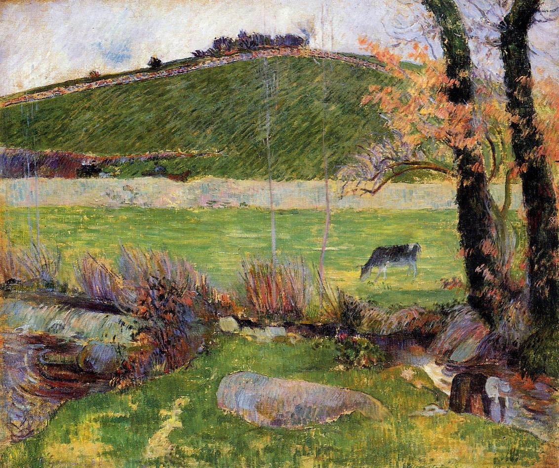 A Meadow on the Banks of the Aven by Paul Gauguin