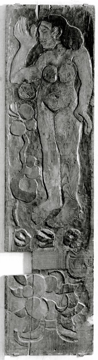 Carved vertical panel from the door frame of Gauguin