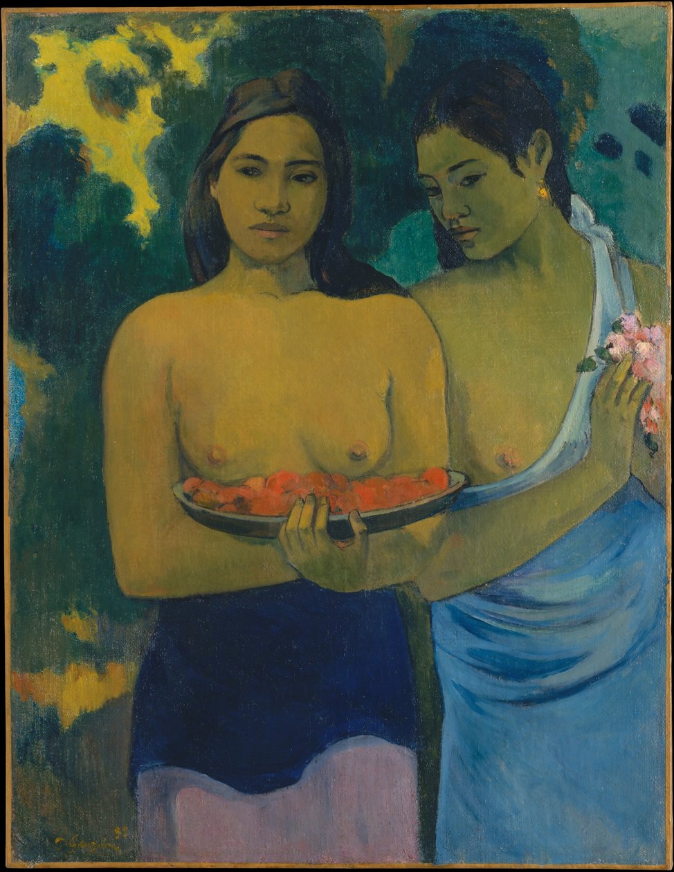 The Breasts with Red Flowers by Paul Gauguin
