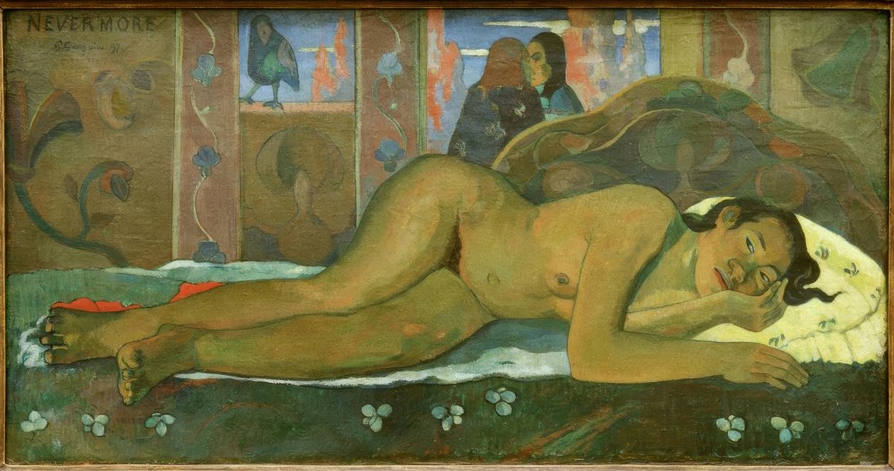 Nevermore by Paul Gauguin