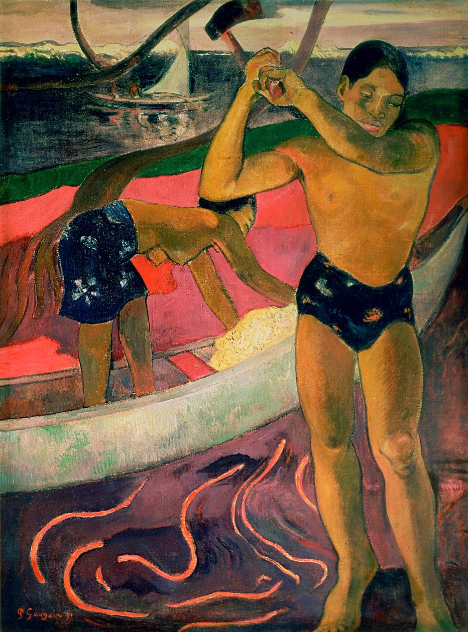 The Man with an Axe, 1891 by Paul Gauguin