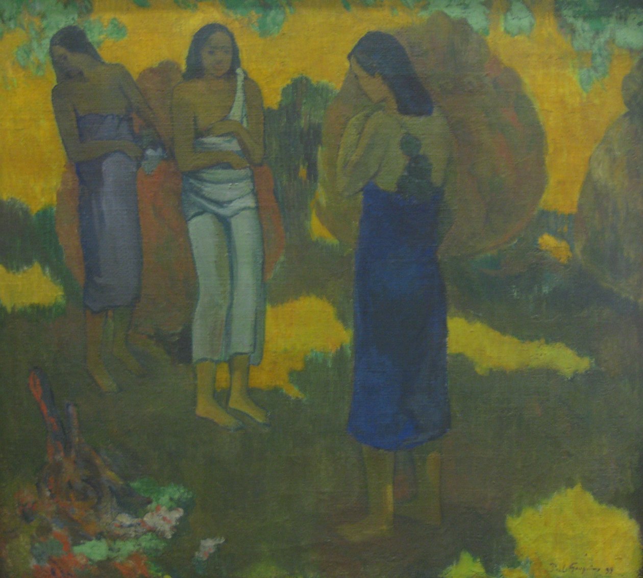 Three Tahitians by Paul Gauguin