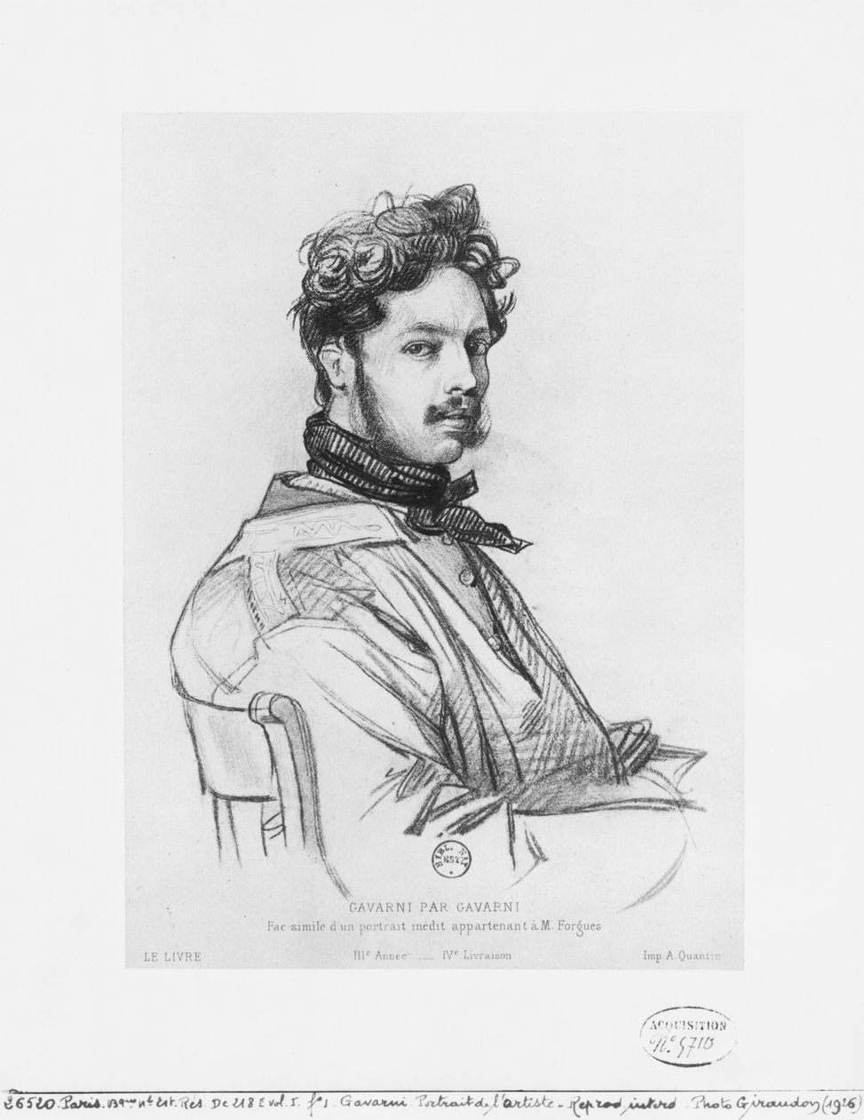 Self Portrait by Paul Gavarni