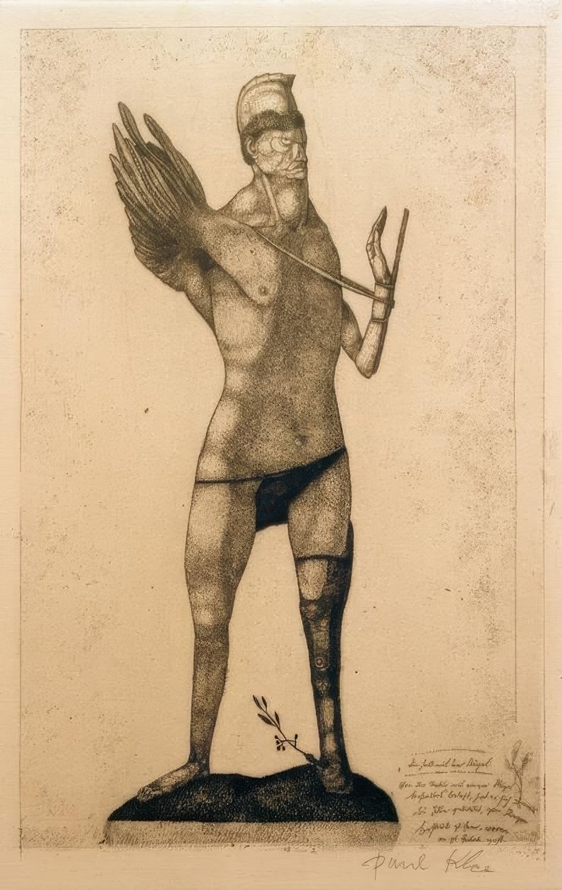 The Hero with the Wing by Paul Klee