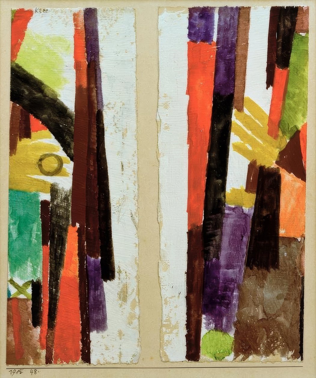Wing Pieces to 1915 45. – 1915,48 by Paul Klee