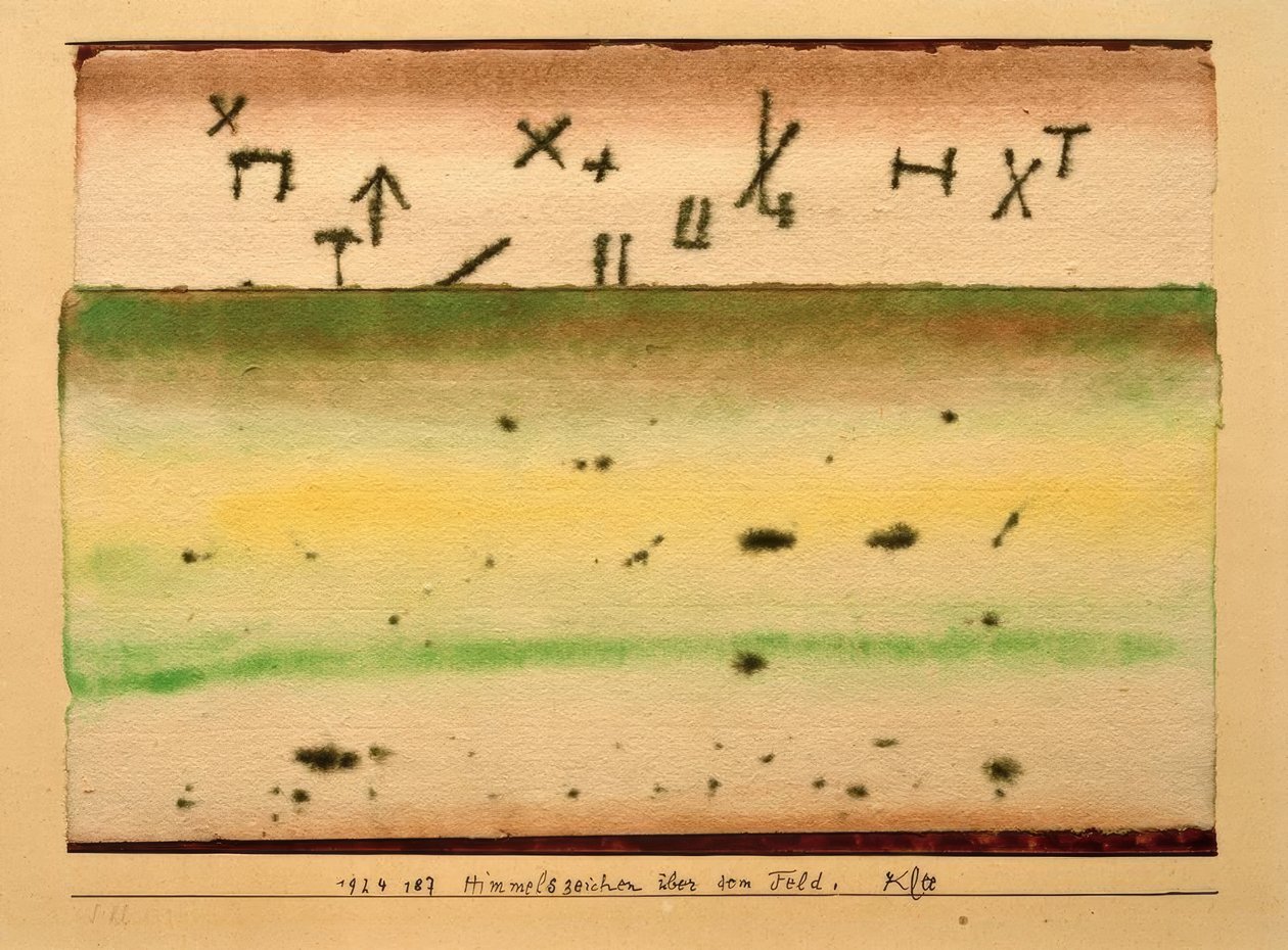 Heavenly Signs over the Field by Paul Klee