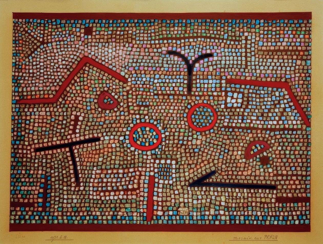 Mosaic from Prhun by Paul Klee