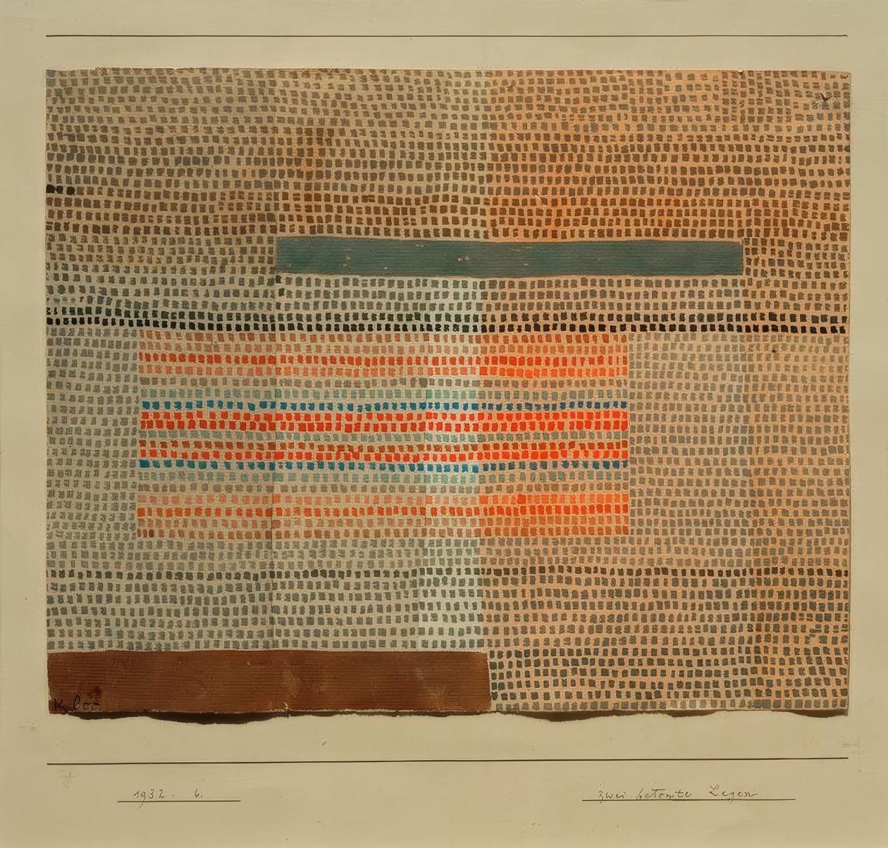 Two Emphasized Layers by Paul Klee