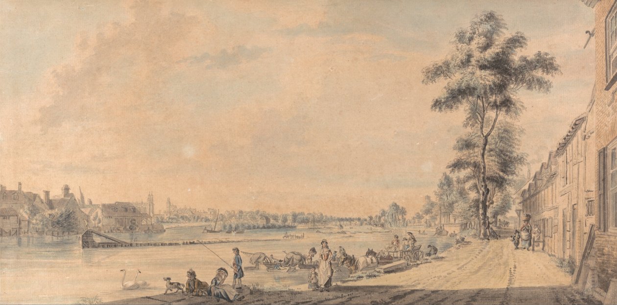Eton College from the South by Paul Sandby