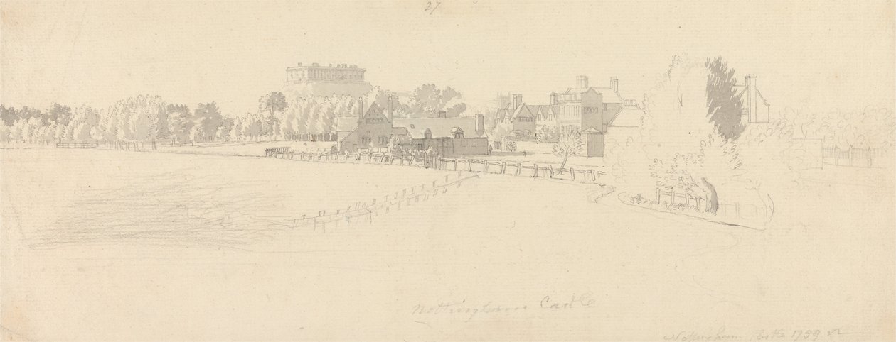 Nottingham Castle by Paul Sandby