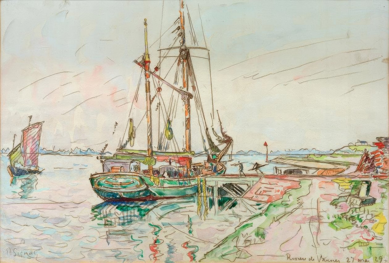 River at Vannes by Paul Signac