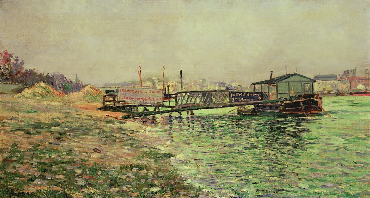 The Seine at Quai St. Bernard, c.1886 by Paul Signac