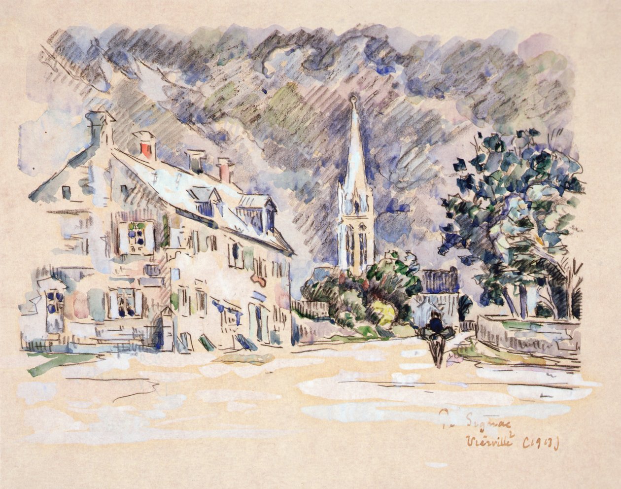 Vierville (Calvados) 1913 by Paul Signac