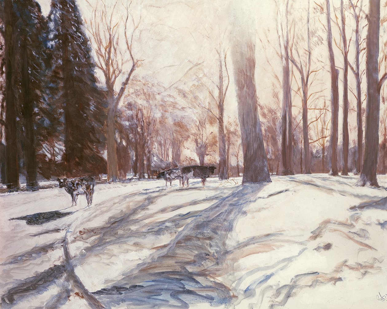 Snow at Broadlands by Paul Stewart