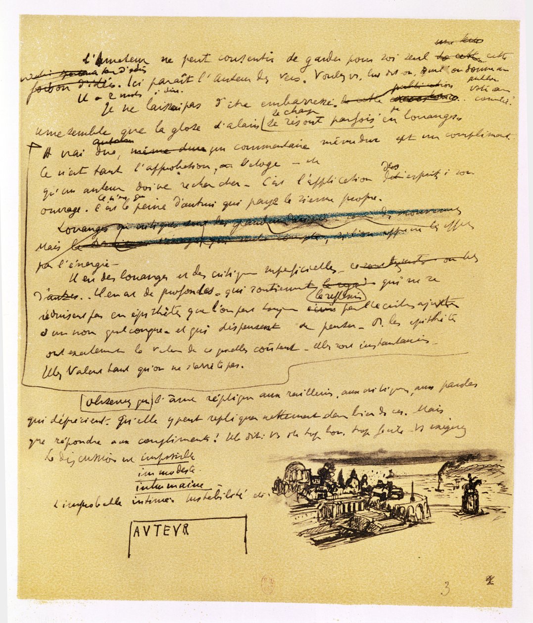 Draft page from the 