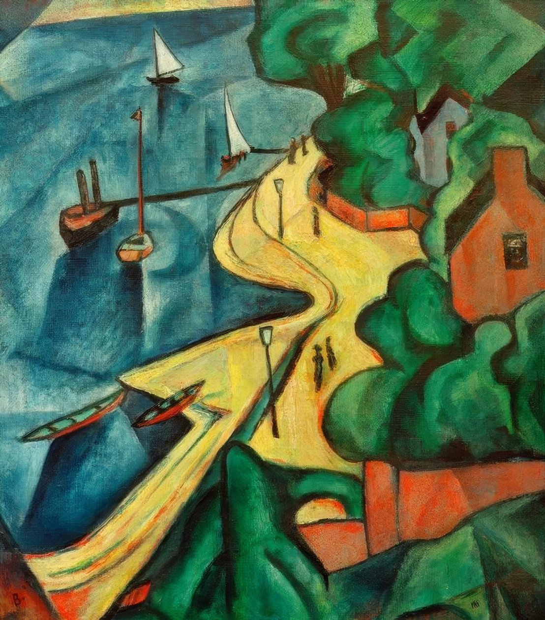 Rhine Bank near Bonn by Paul Adolf Seehaus
