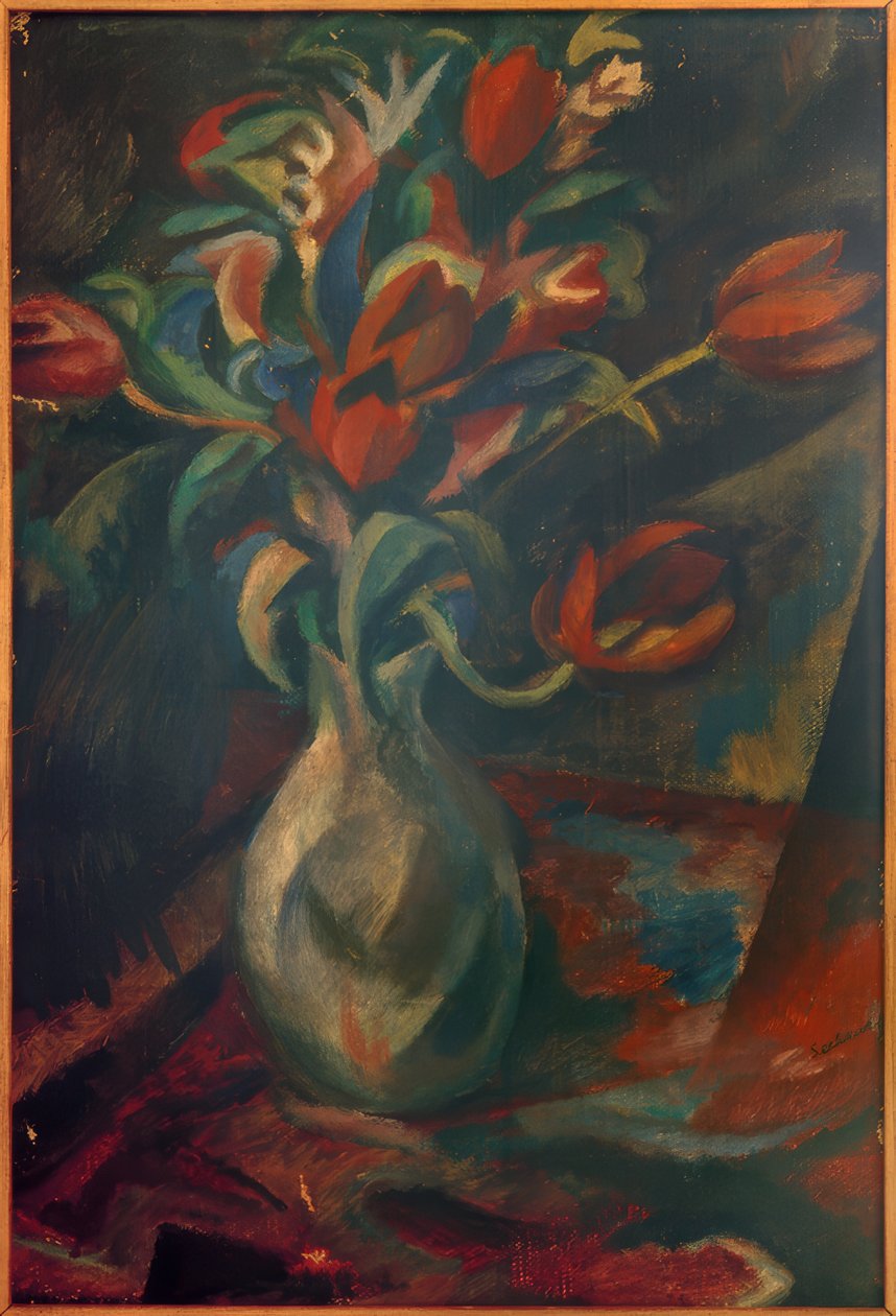 Tulips in Vase by Paul Adolf Seehaus