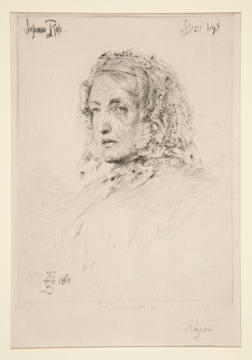 Suzanna Rose, after Sandys by Paul Adolphe Rajon