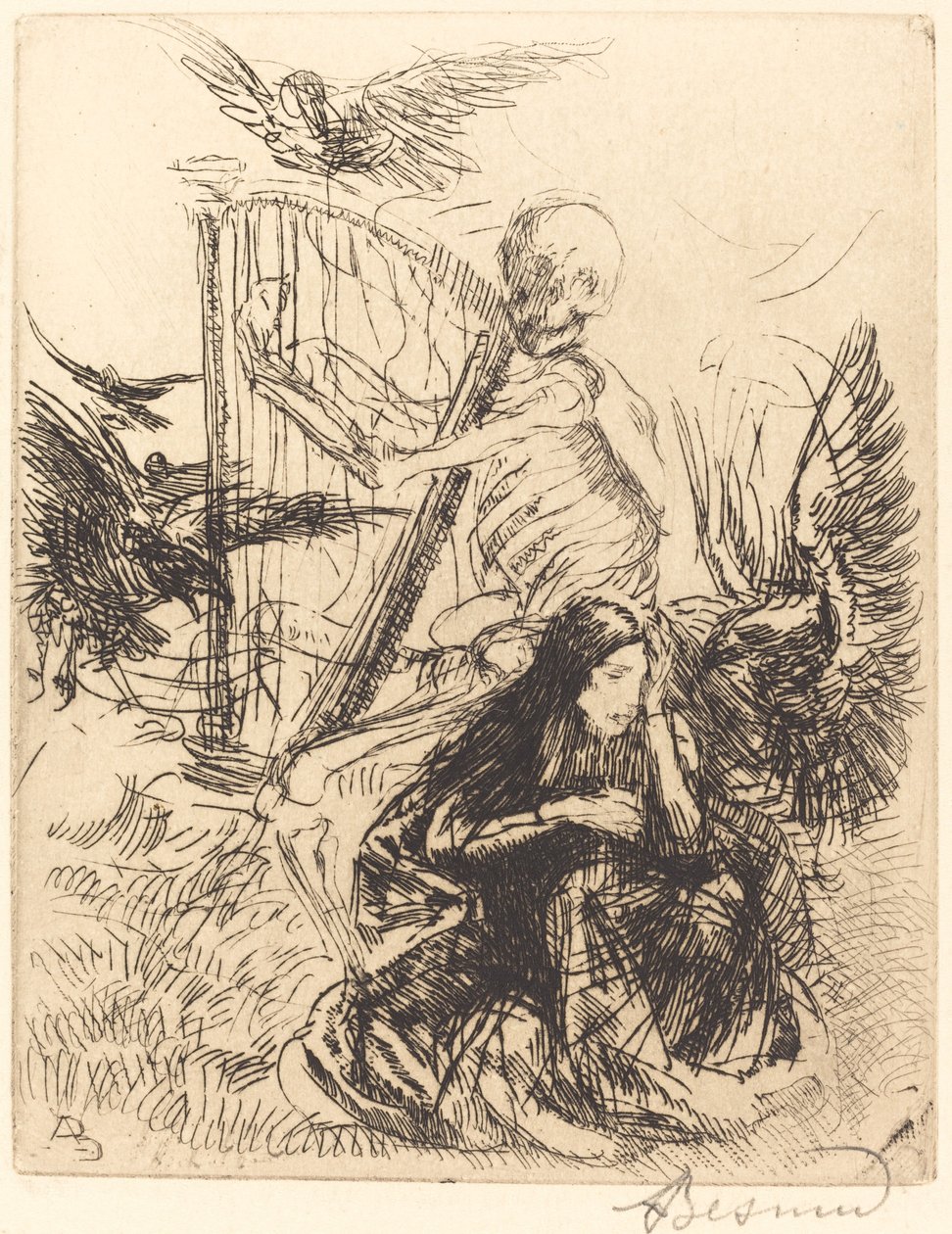 Musician by Paul Albert Besnard