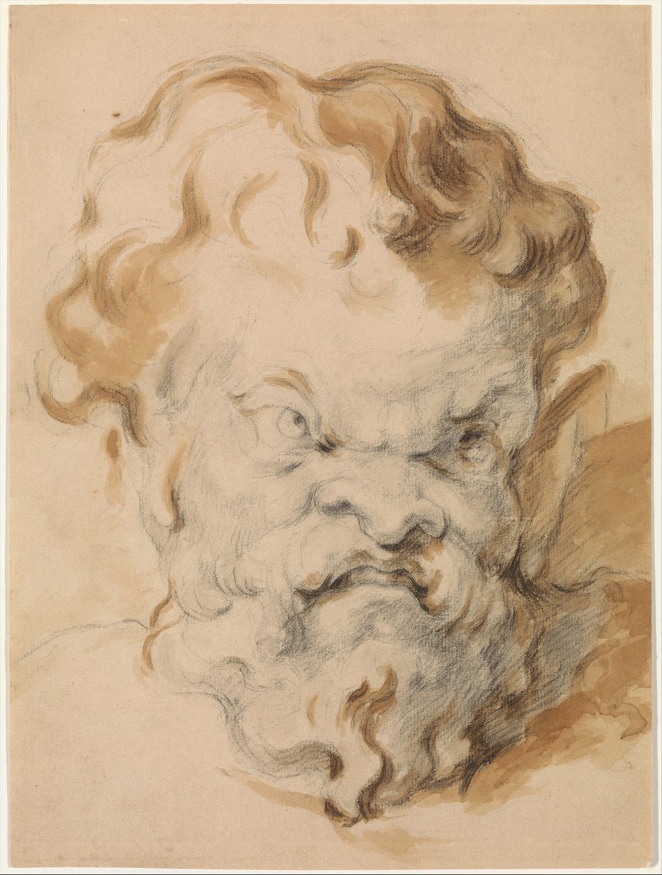 Head of Silenus by Paul Cézanne