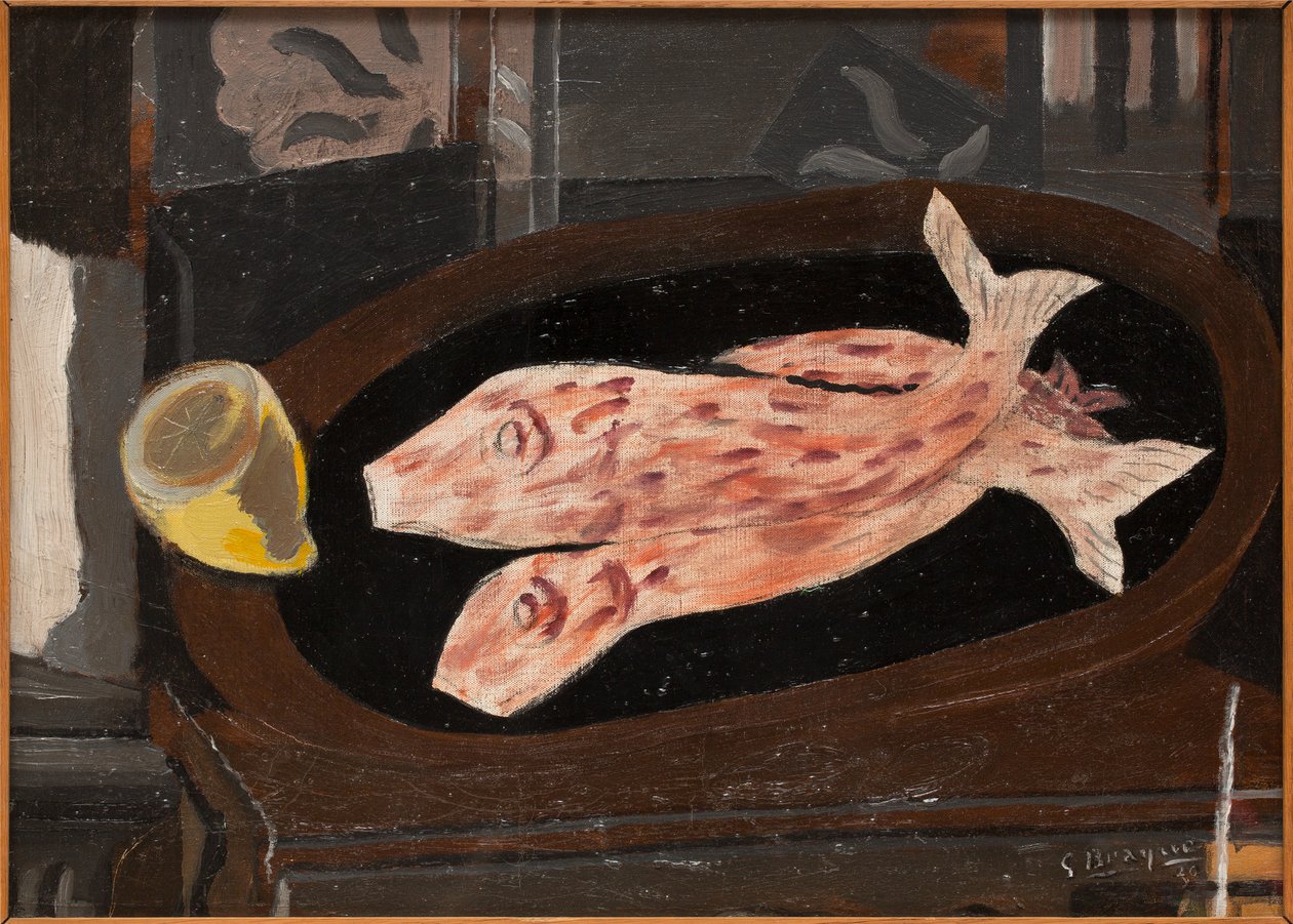 Red Mullet by Paul Cézanne