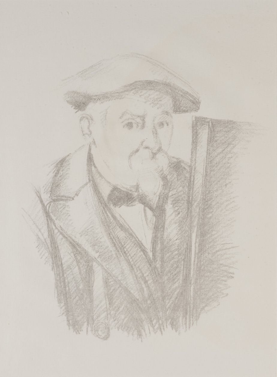 Self Portrait Before an Easel by Paul Cézanne