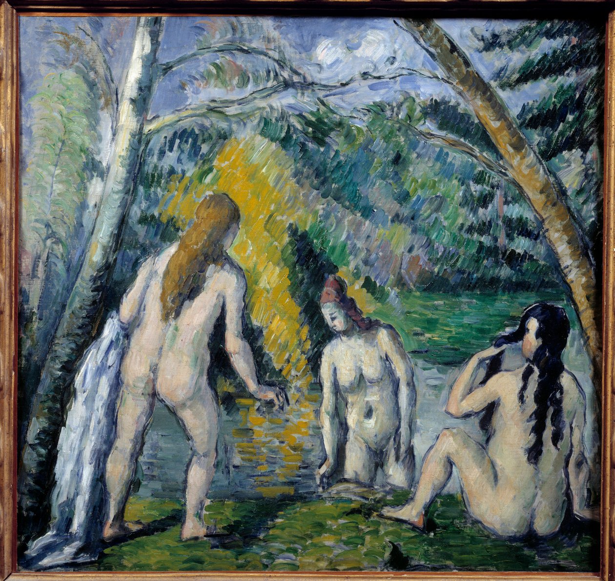 Three Bathers by Paul Cézanne