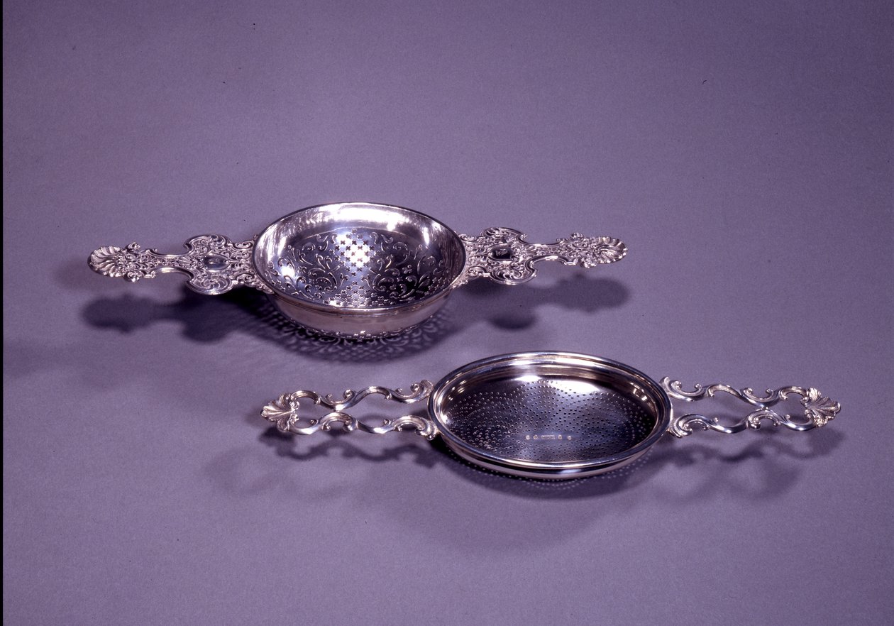 George II Lemon Strainers by Paul Crespin