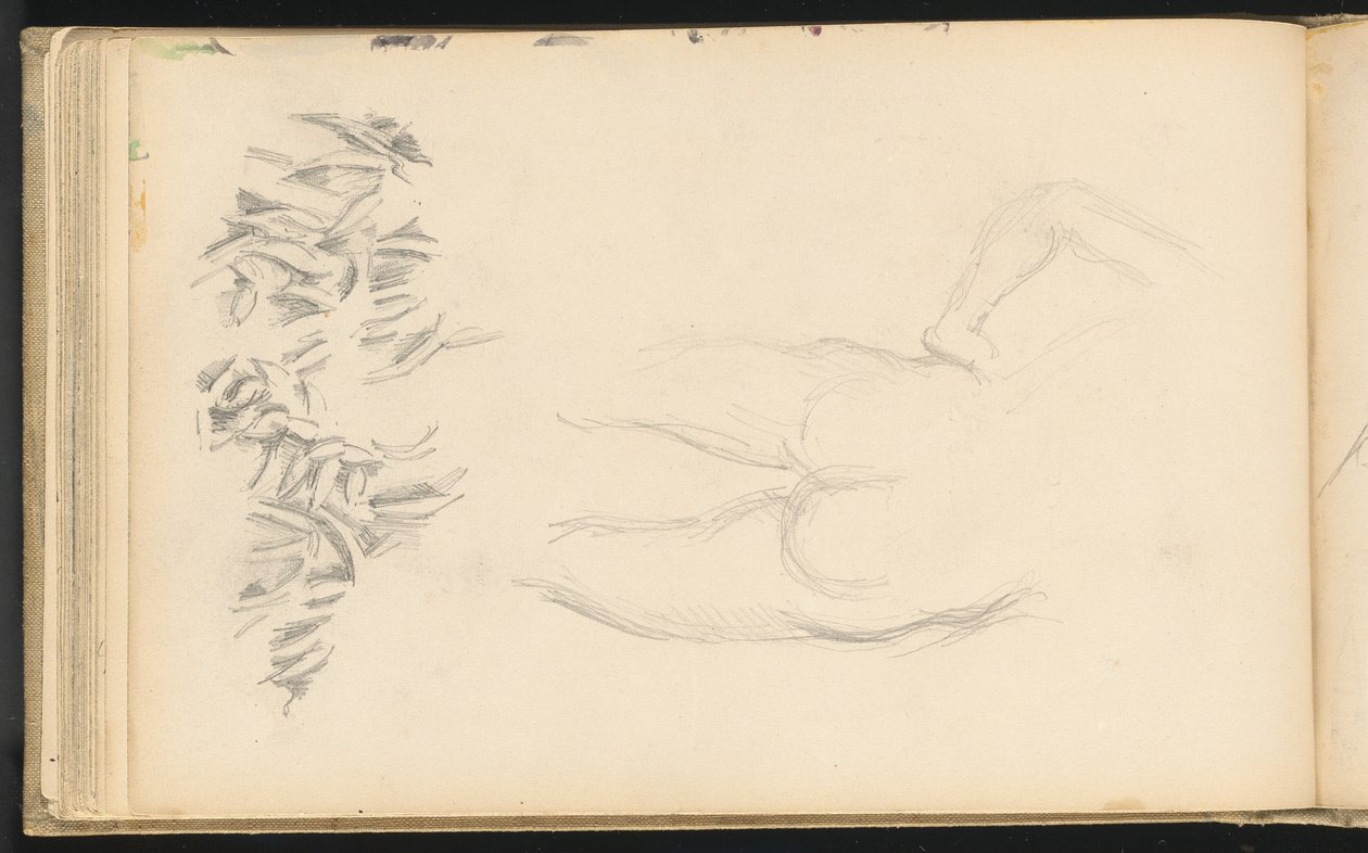 A Nude and Foliage by Paul Cézanne