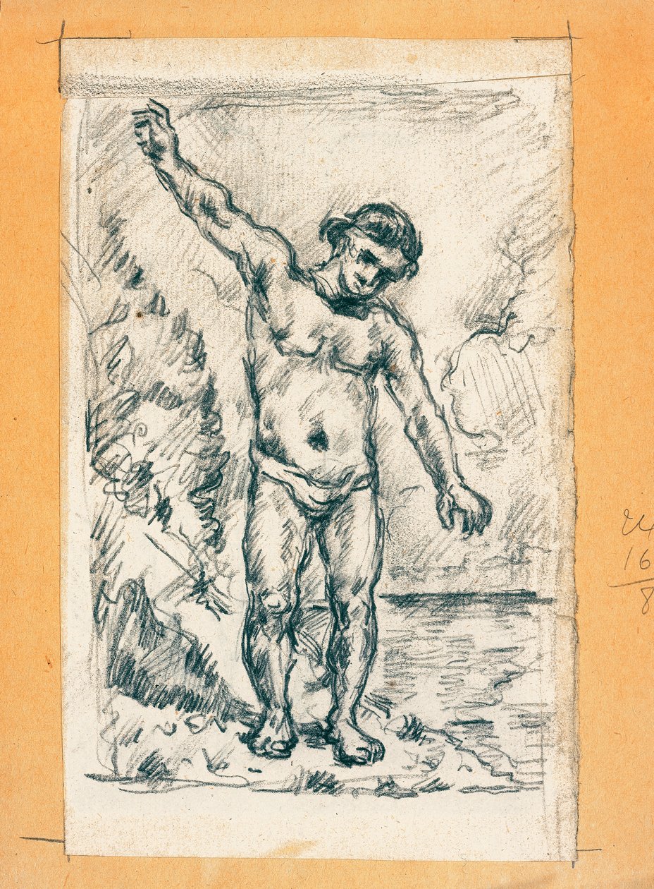 Bather with Spread Arms by Paul Cézanne