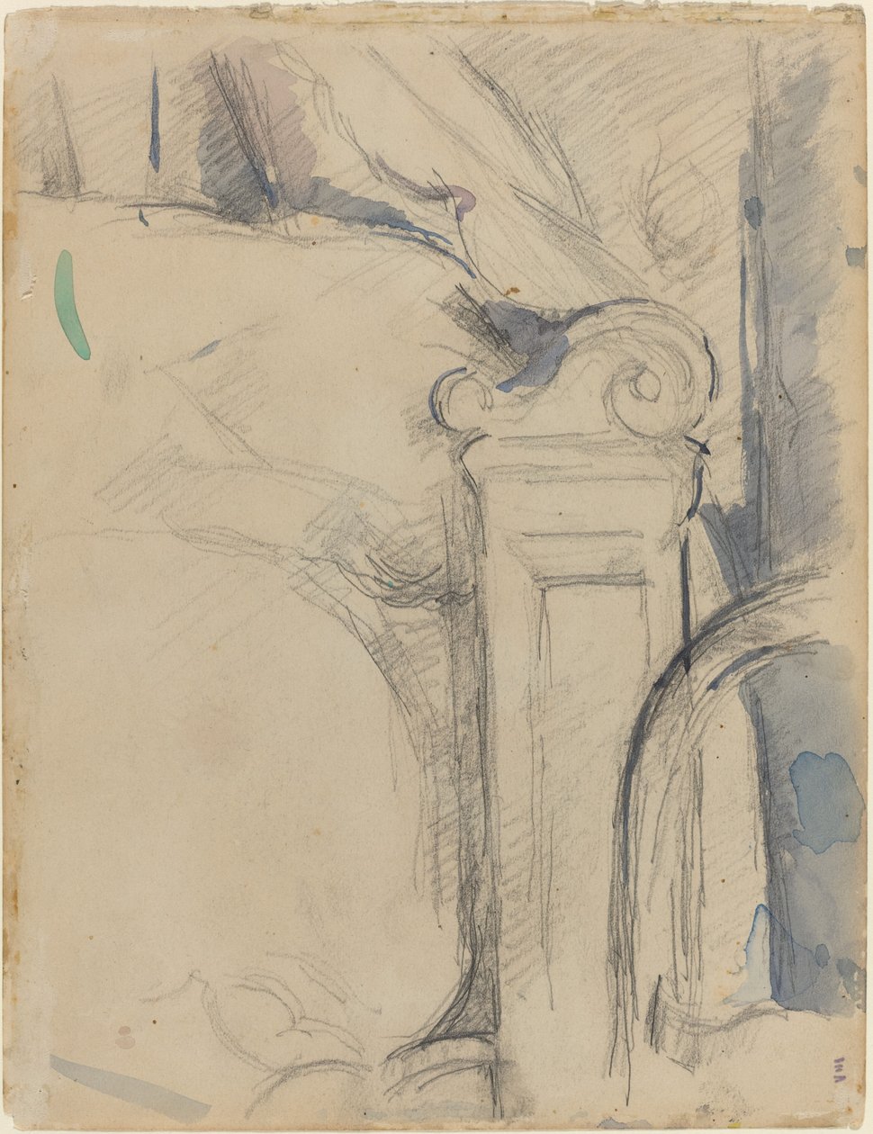 Bedpost [verso], c. 1895 by Paul Cézanne