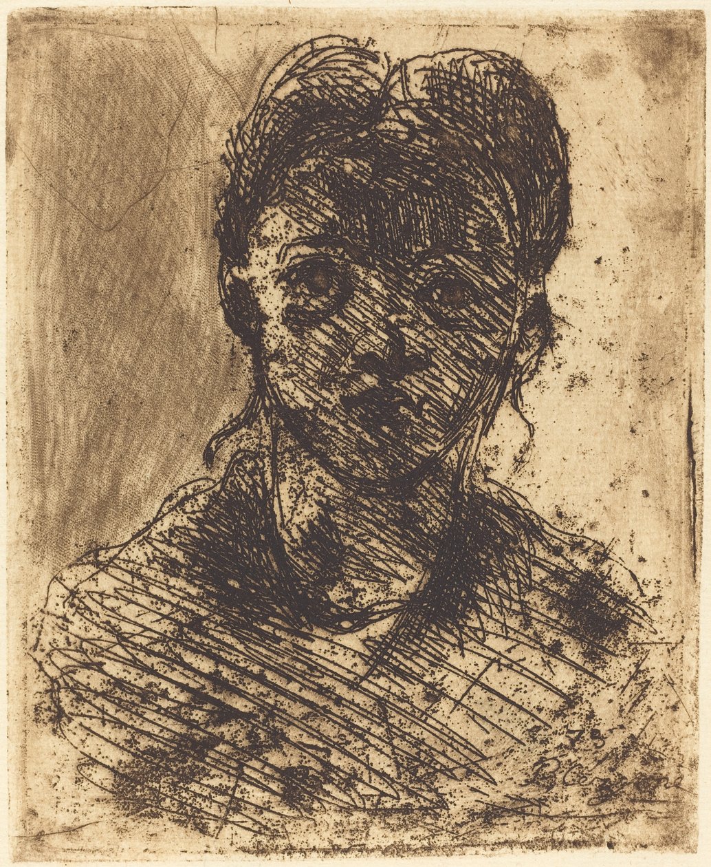Bust of a Girl by Paul Cézanne