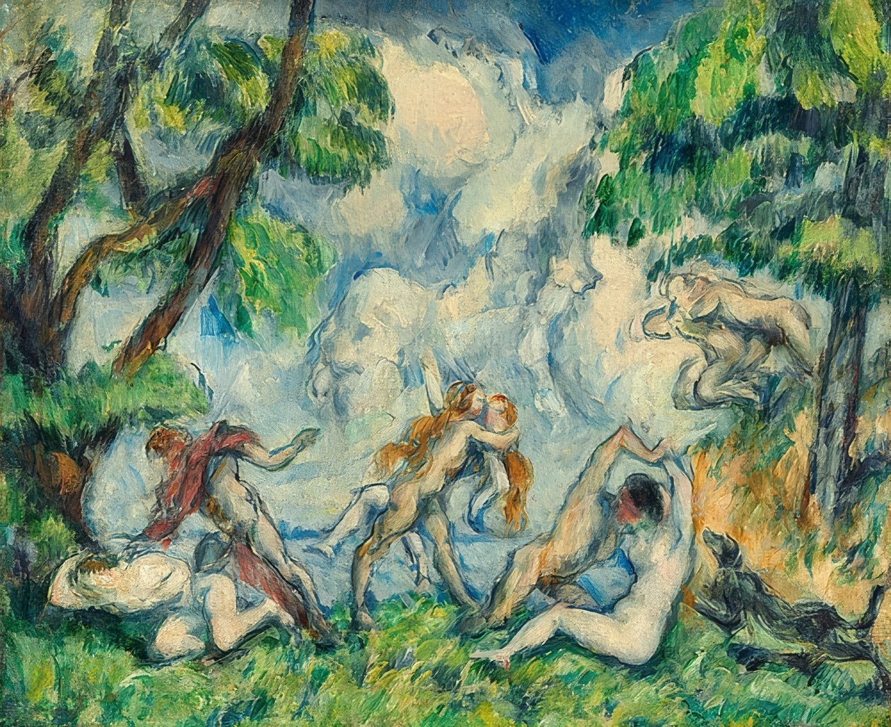 The Battle of Love. Ca. 1880 by Paul Cézanne