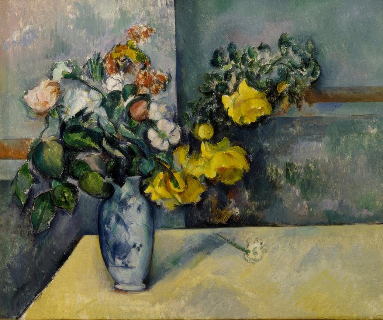 Flowers in a Vase by Paul Cézanne