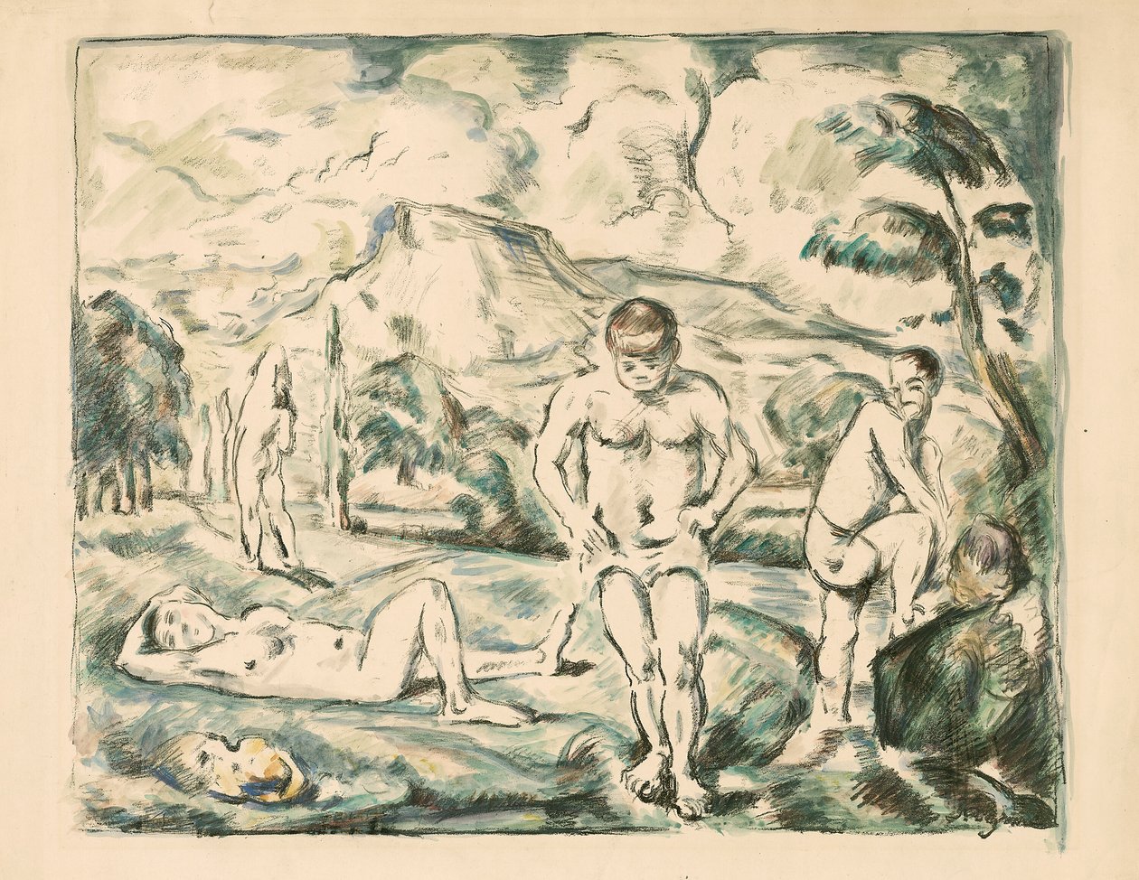 Large Bathers by Paul Cézanne